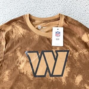 Washington Commanders Shirt Mens XL‎ Brown NFL Football Nike Salute Service